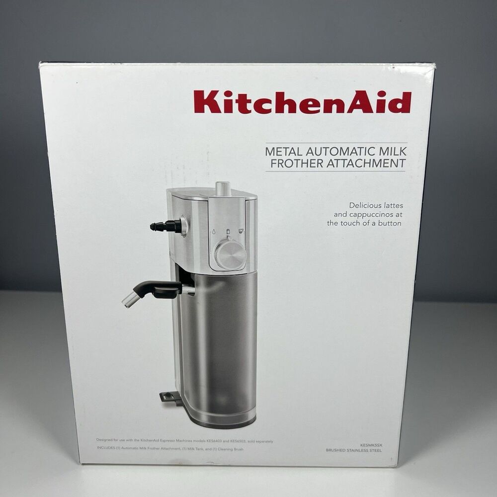 KitchenAid KESMK5SX Metal Automatic Milk Frother Attachment For KES6503 KES6403